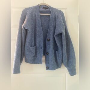 Banana Republic Heather Blue Women's Cardigan Sweater - Medium